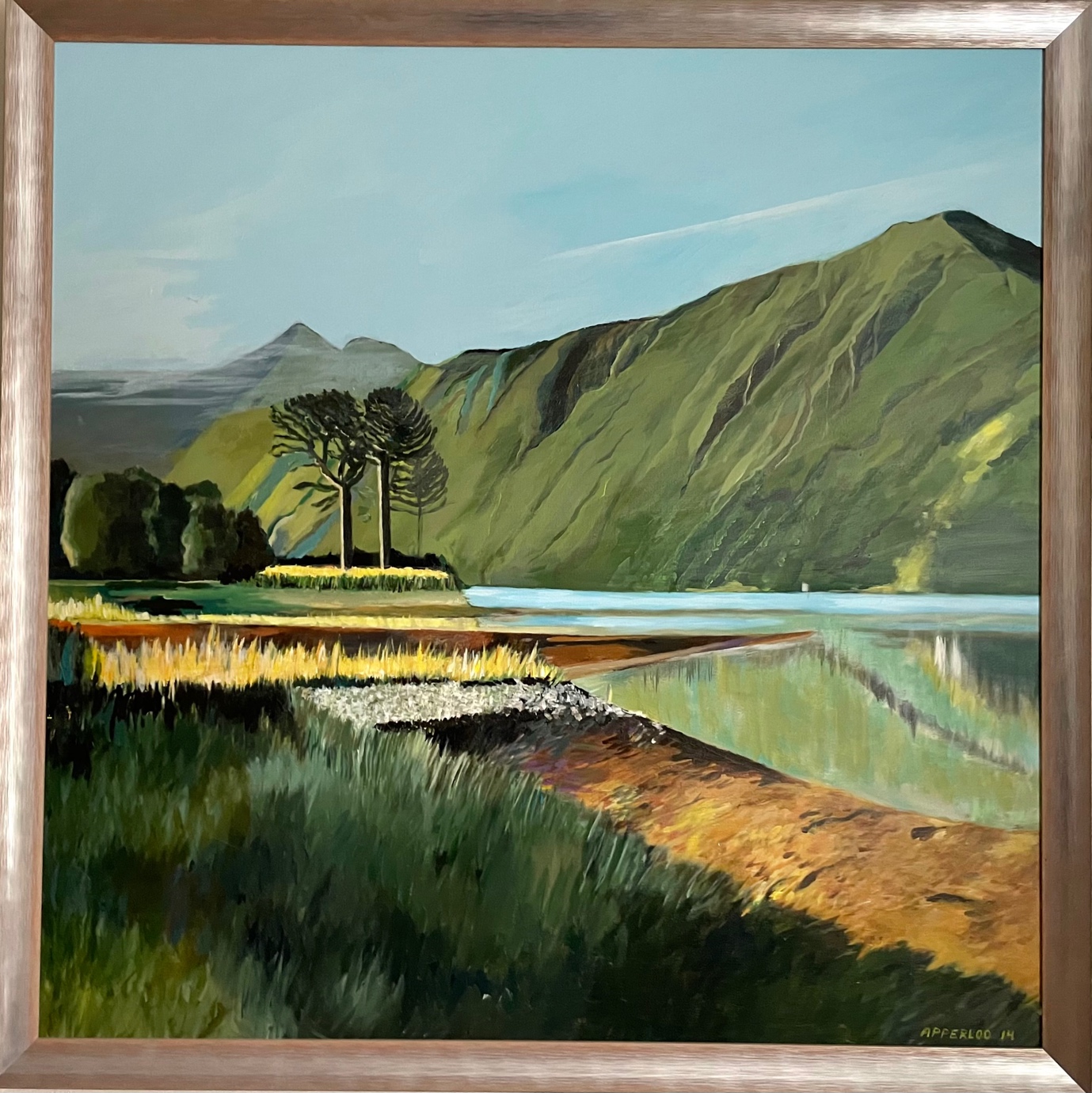 A picture containing text, mountain, outdoor, painting

Description automatically generated